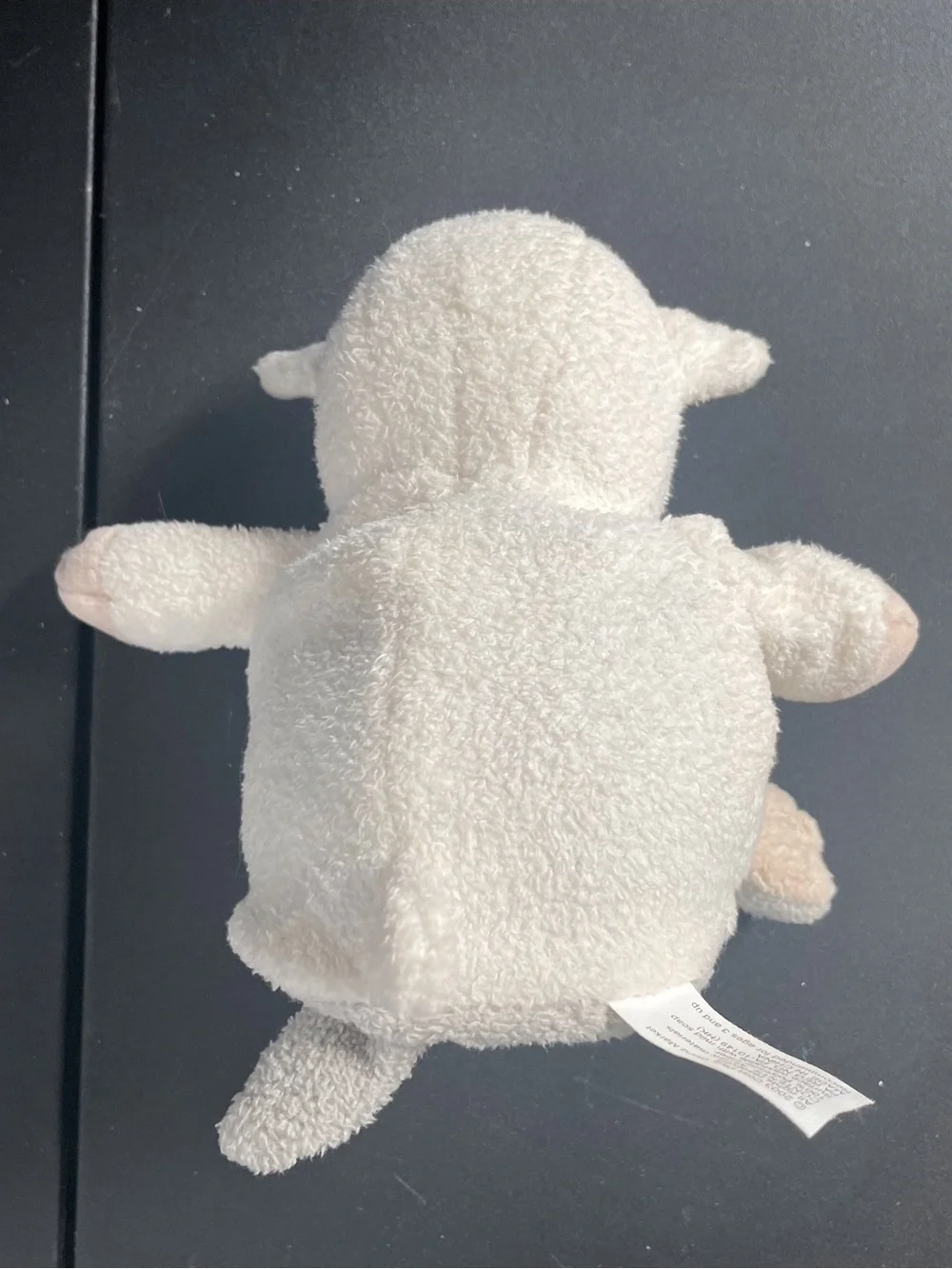 Cost Plus World Market Grey and Cream Plush Wolf and Sheep Toy